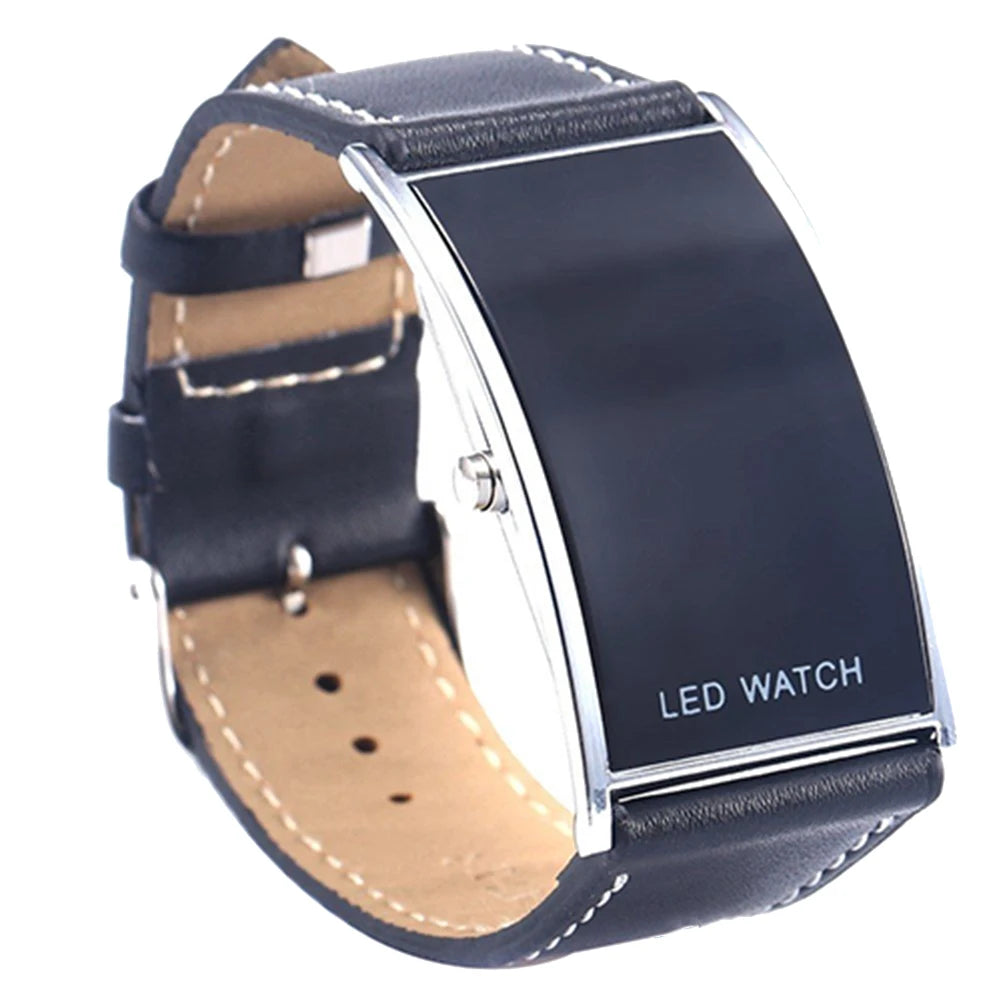 Mens Watches Top Luxury LED Digital Date Rectangle.