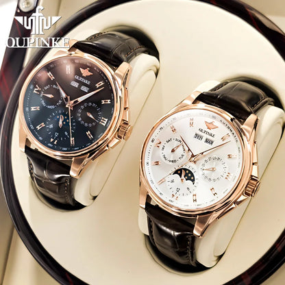 OUPINKE Luxury Brand Watches for Men Automatic Mechanical.