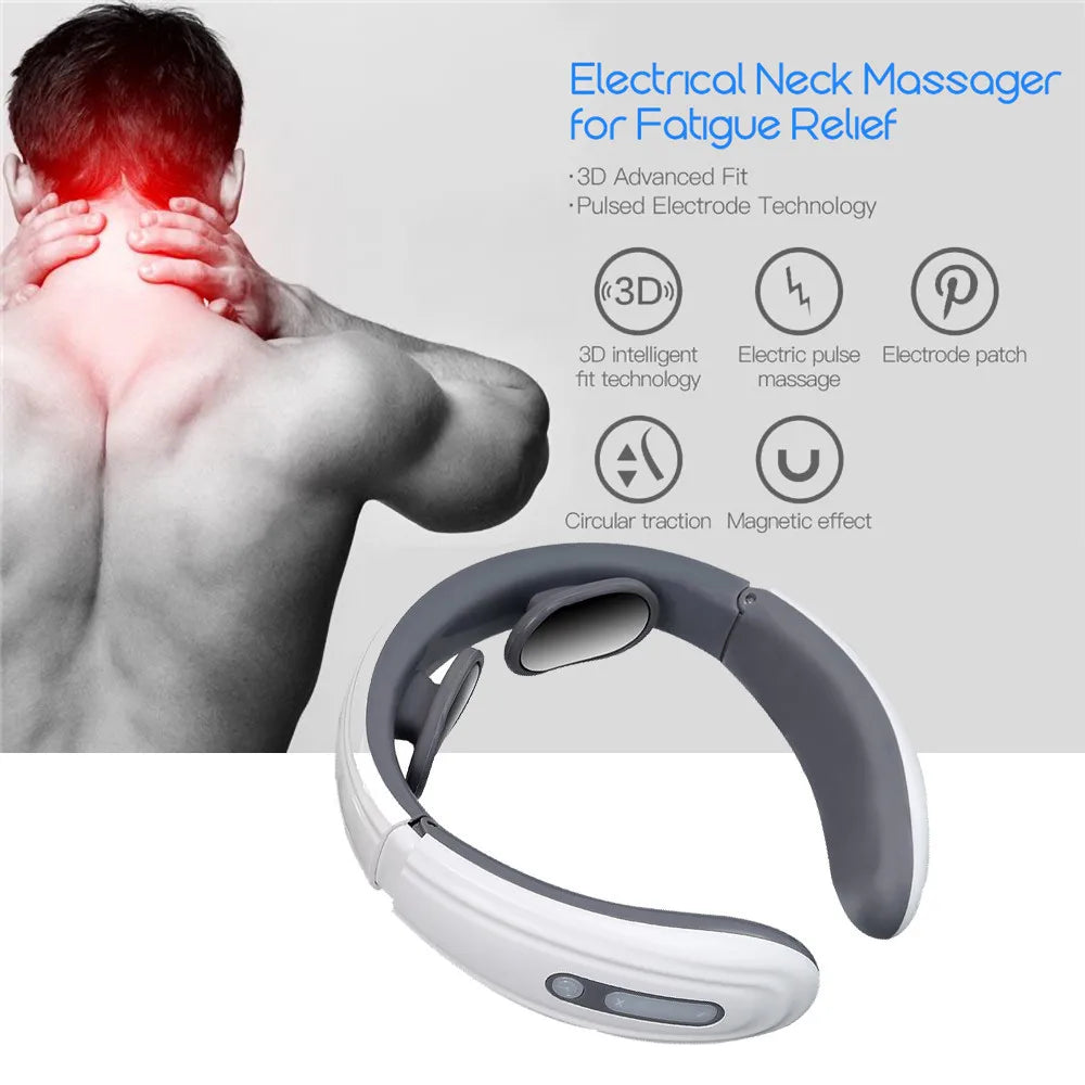 Electric Neck Massager EMS Pulse Infrared.