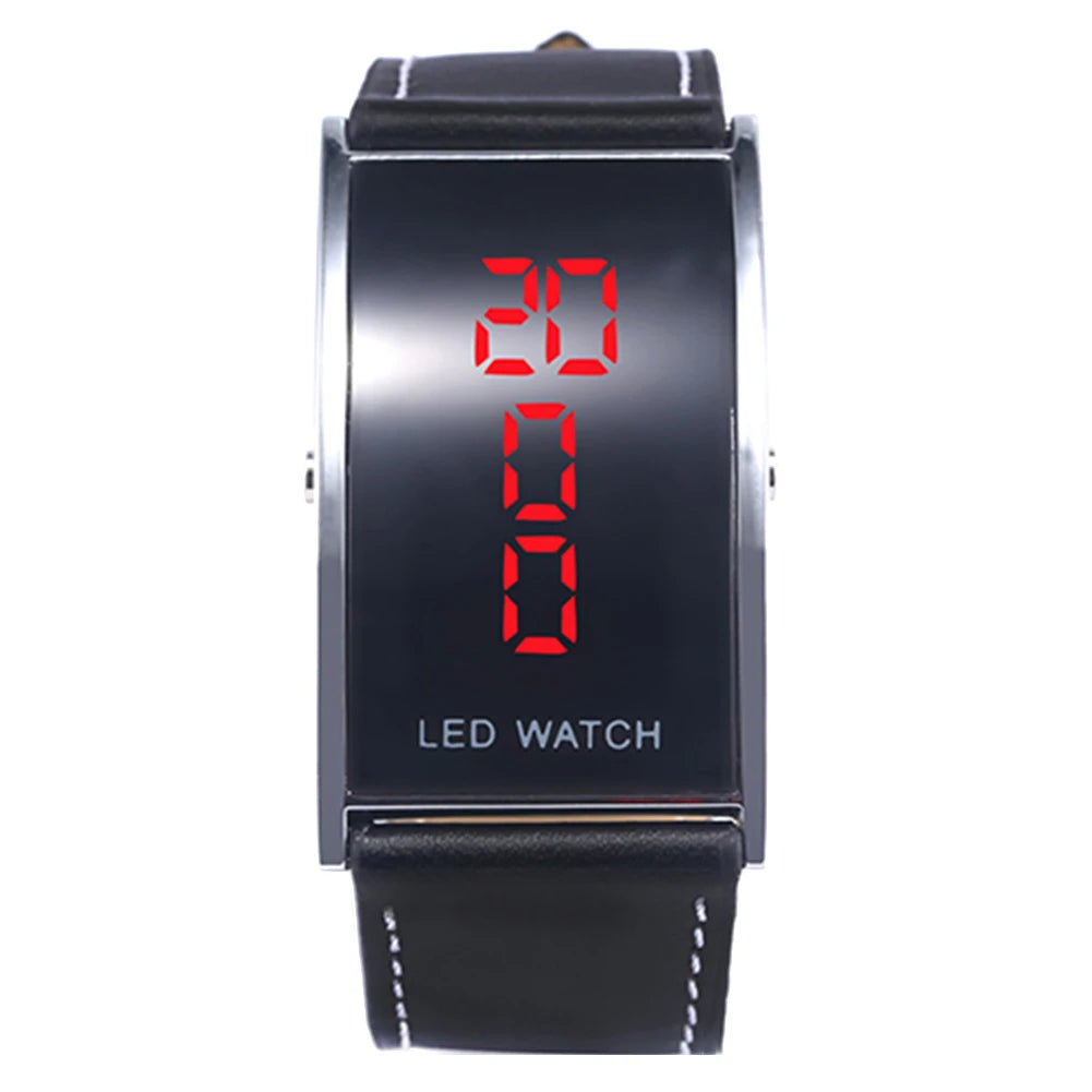 Mens Watches Top Luxury LED Digital Date Rectangle.