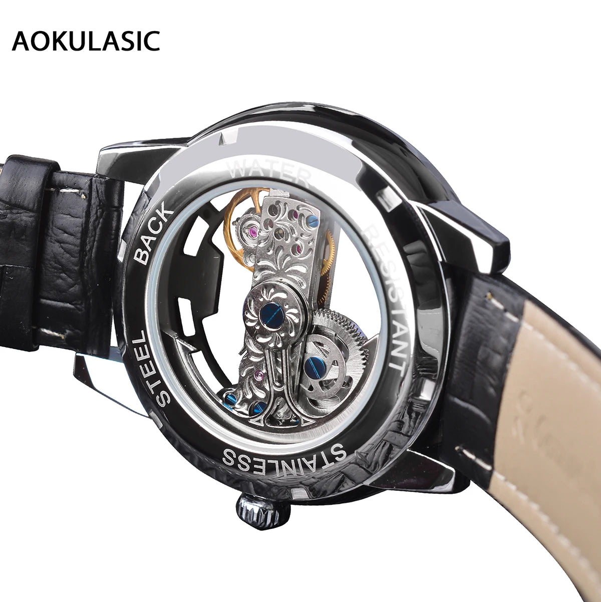 AOKULASIC Fashion Casual Men Automatic Mechanical.