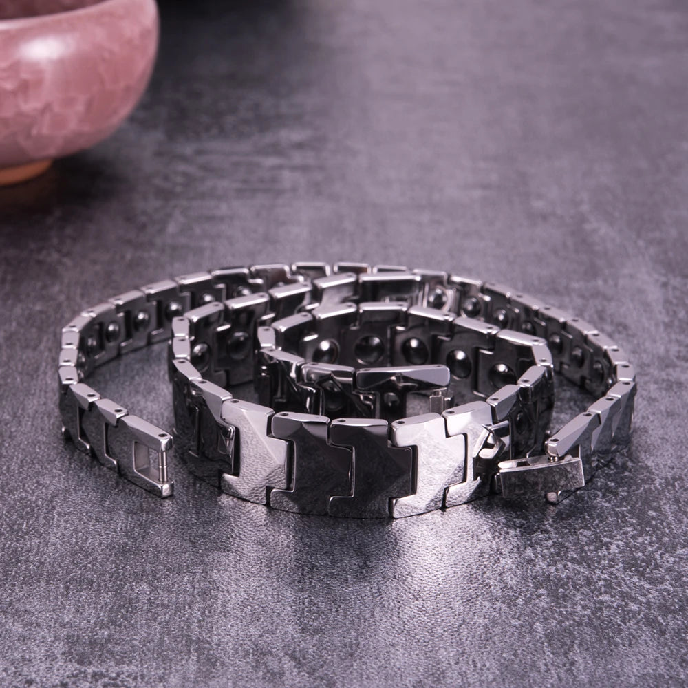 Bracelet Magnetic Couple Tungsten Carbide.