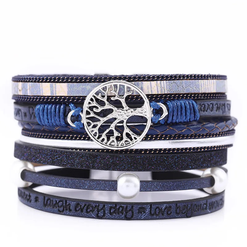 Leather Bracelets for Women Fashion Couple