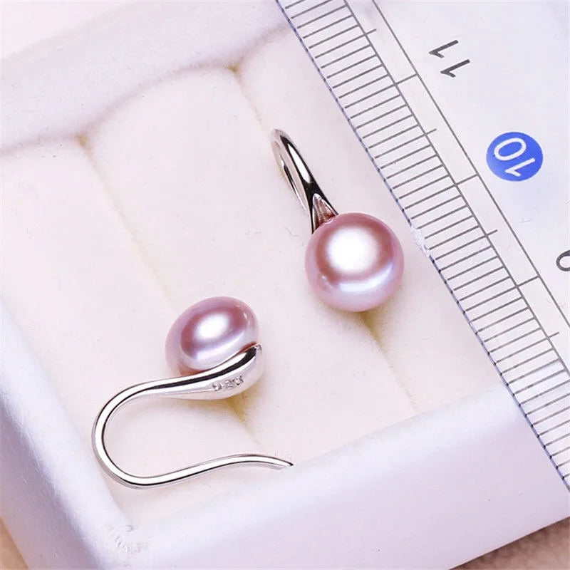 Fashion Pearl Earrings - Genuine Natural Freshwater.