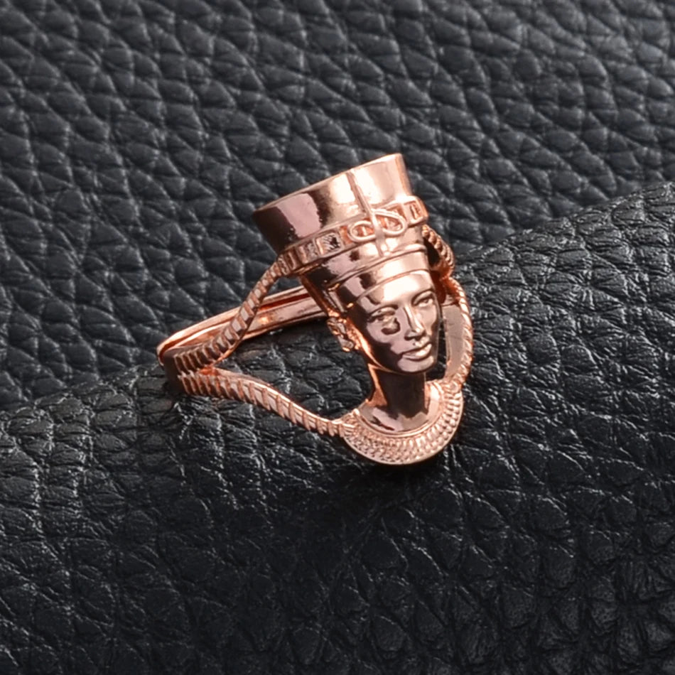 Egyptian Queen Nefertiti Ring for Women Girls.