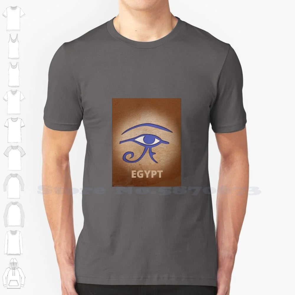 Horus Eye Egyptian Sympol 100% Cotton T-Shirt.