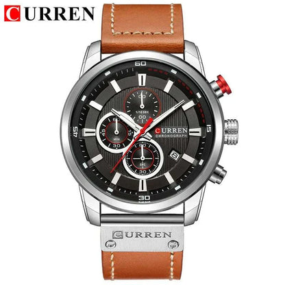 curren fashion date quartz men watch