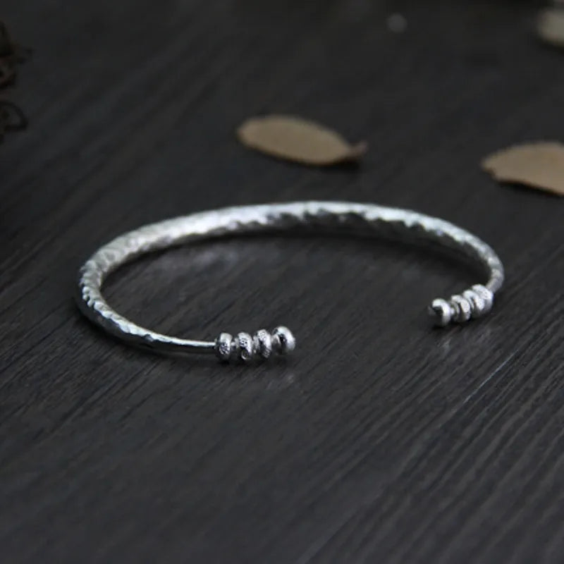 New handmade real silver bracelet for woman.