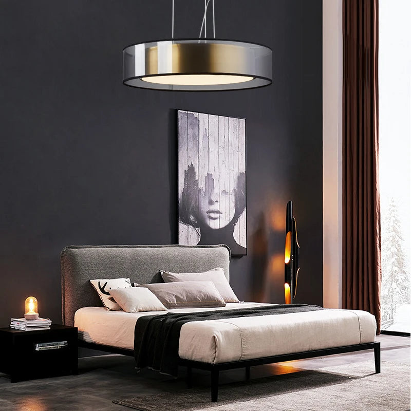 Post-Modern Copper Pendant Lamp.