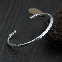 New handmade real silver bracelet for woman.