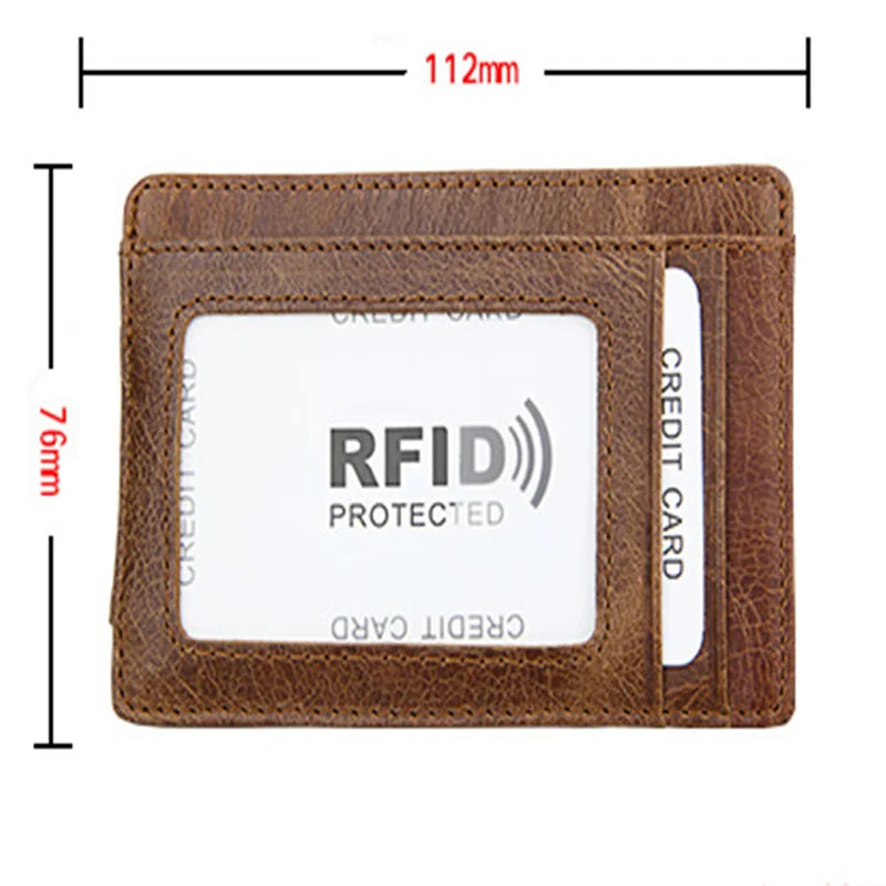 Genuine Leather Money Clip Male.