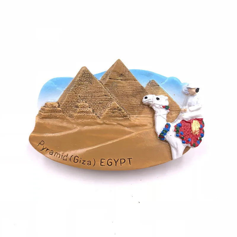 Egyptian tourist souvenir fridge sticker pharaoh