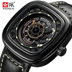 WEISIKAI Automatic Mechanical Watch for Men Calendar.