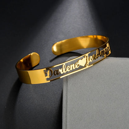 Customized Bracelet Personalized Custom Bangles for unisex.