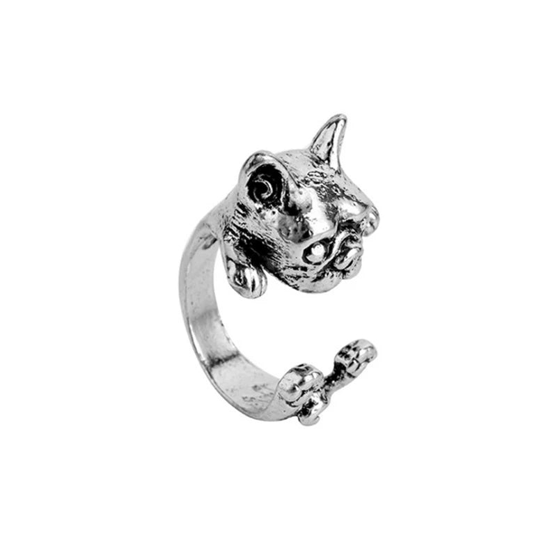 Cute Cat and Dog Pet Rabbit Ring.