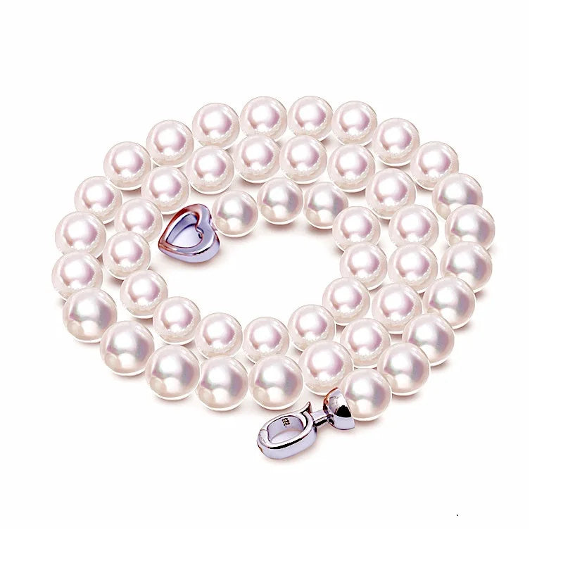 Elegant Freshwater Pearl Silver Choker Necklace