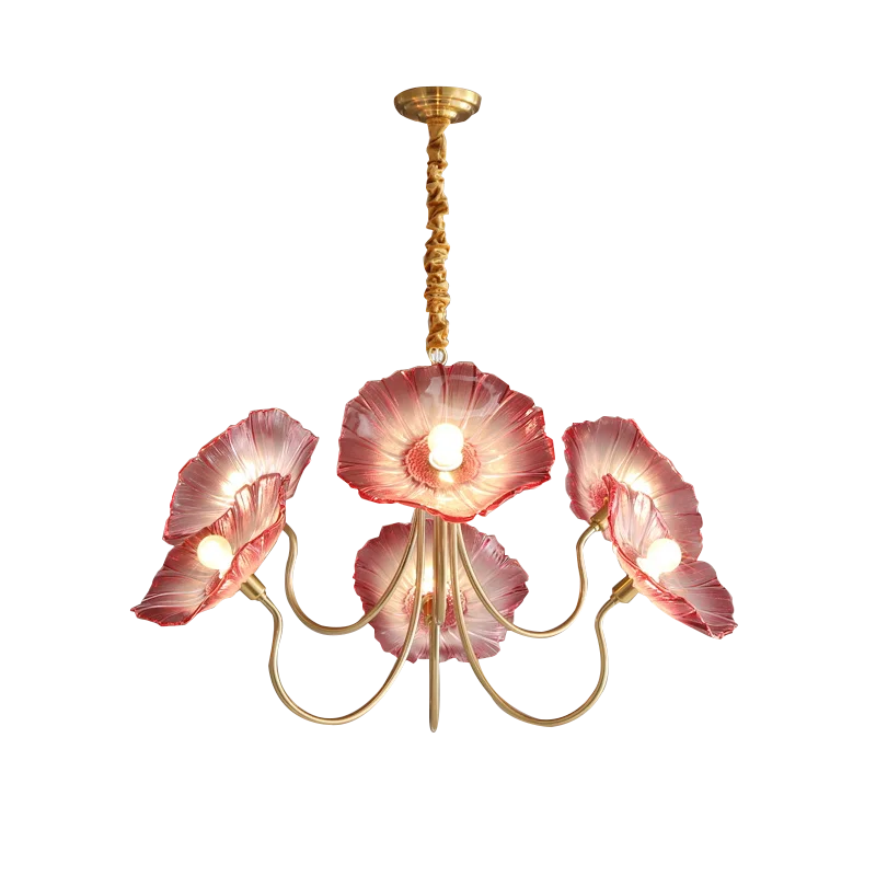 Light luxury style modern bedroom lamp creative flower.