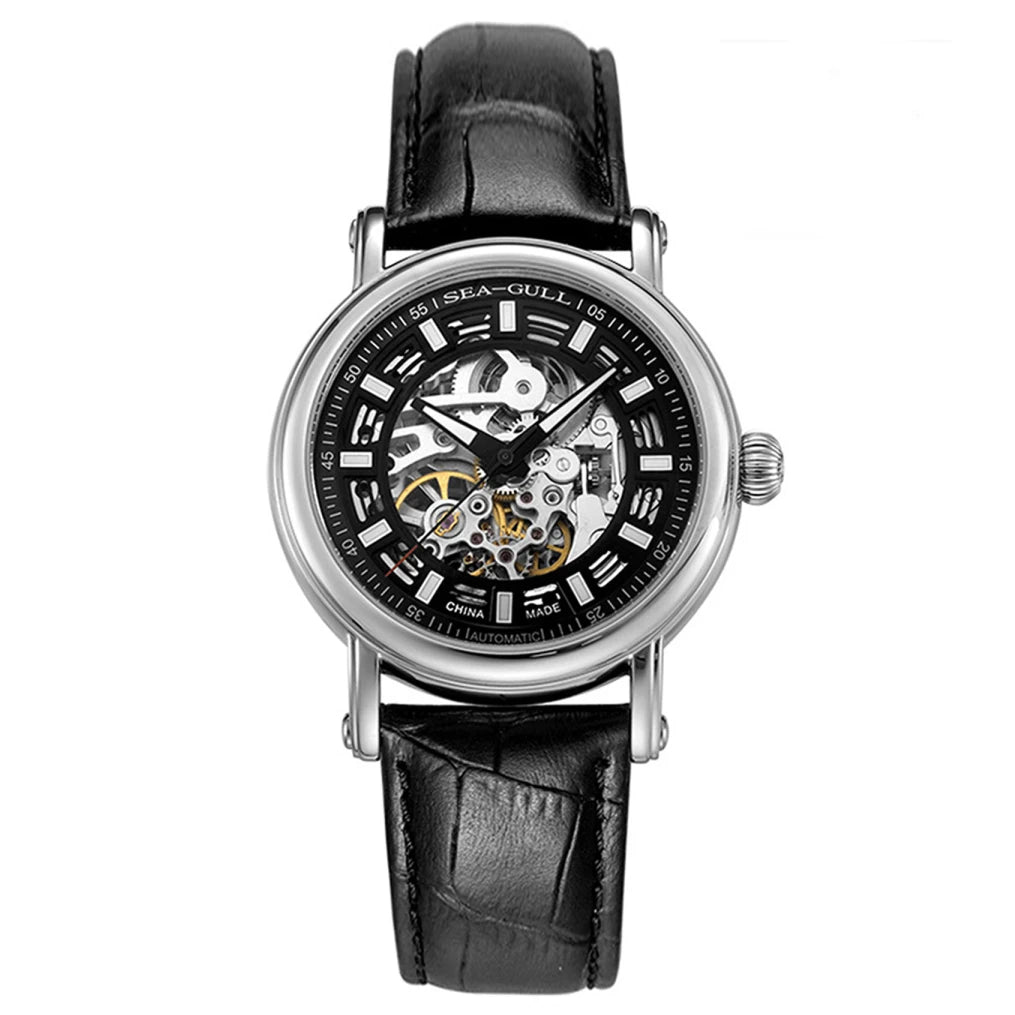 Seagull 3 Hands Skeleton Unisex Automatic Watch.