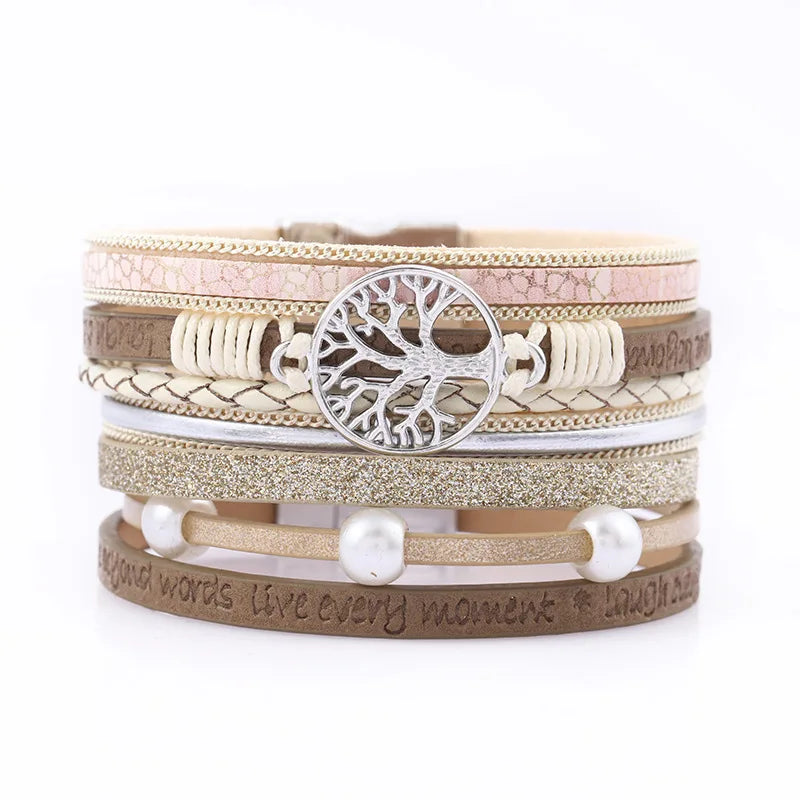 Leather Bracelets for Women Fashion Couple