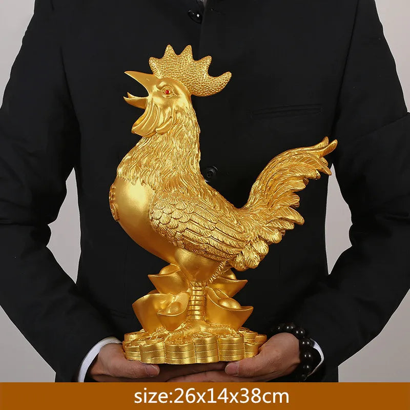 WSHYUFEI Golden Chicken Decoration