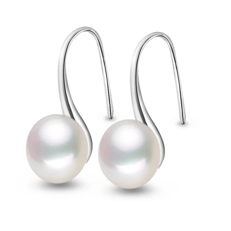 Fashion Pearl Earrings - Genuine Natural Freshwater.