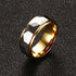 "8MM Comfort Fit Prism Tungsten Ring"