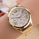 Quartz Watch Women Stainless Steel Watches.