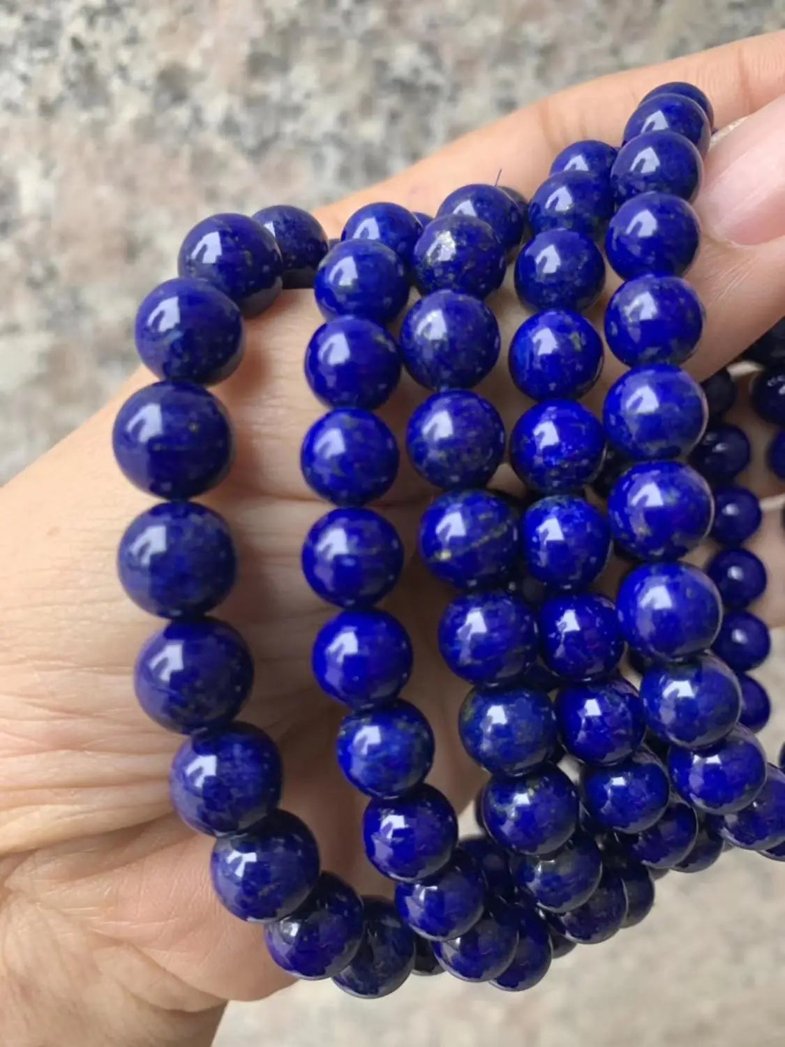 quality natural Lapis lazuli stone bracelet.