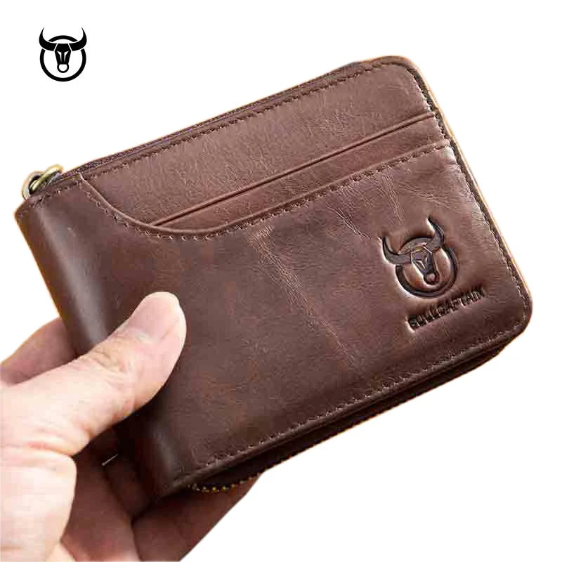 Brand Genuine Leather Men Wallets.