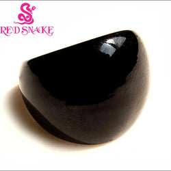 RED SNAKE Free Shipping Fashion Ring Handmade Classic Black  Murano Glass Rings