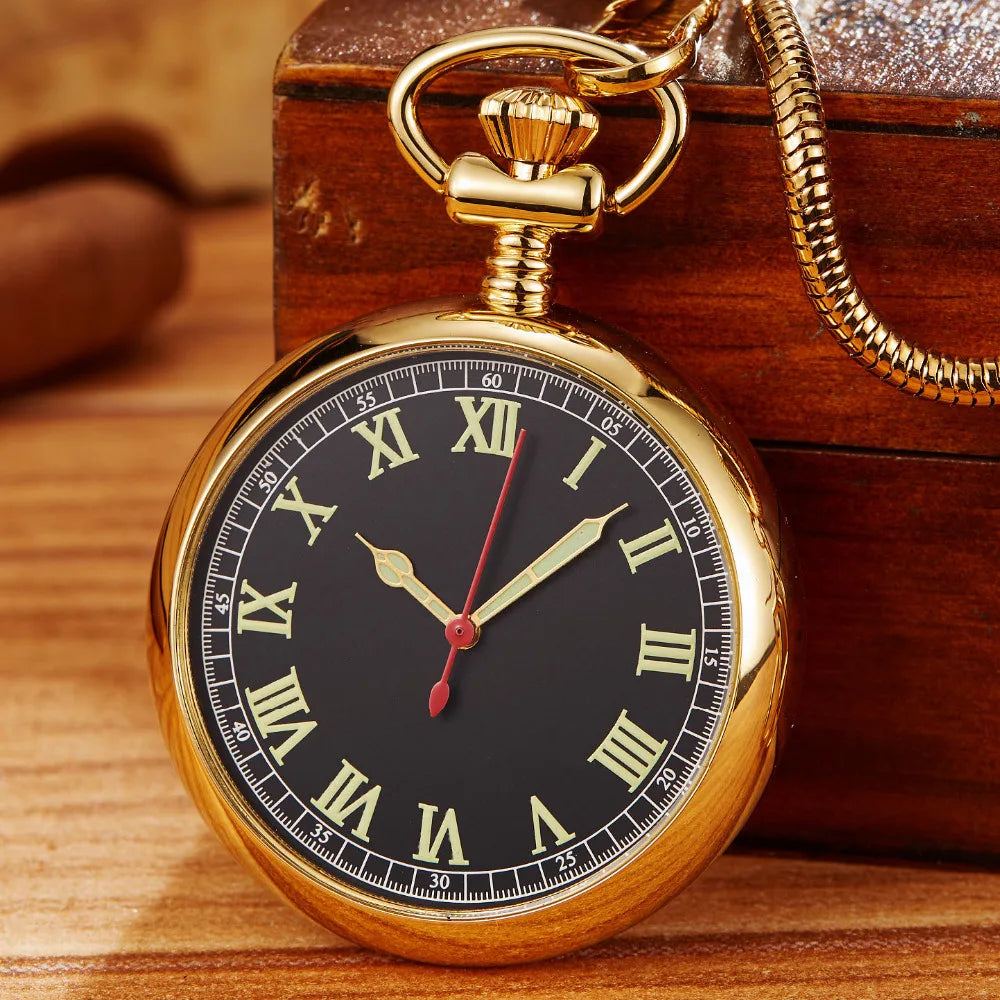 100% Hand Luxury Mechanical Pocket Watch.