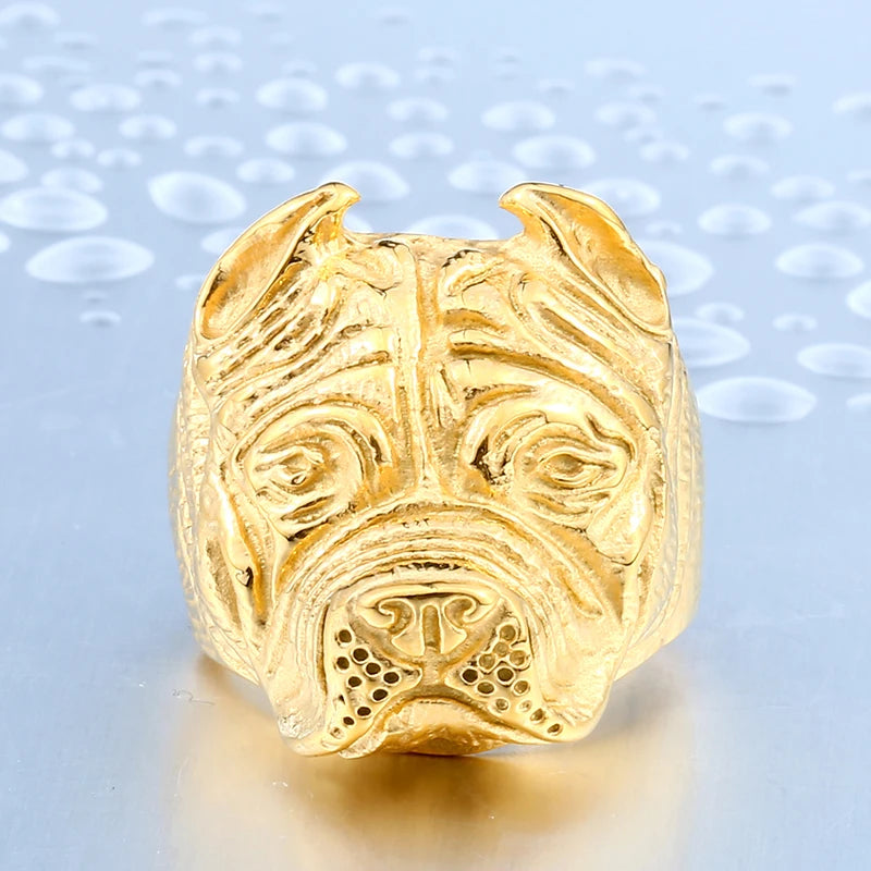 Bull Dog Ring for Men – Unique Personality.