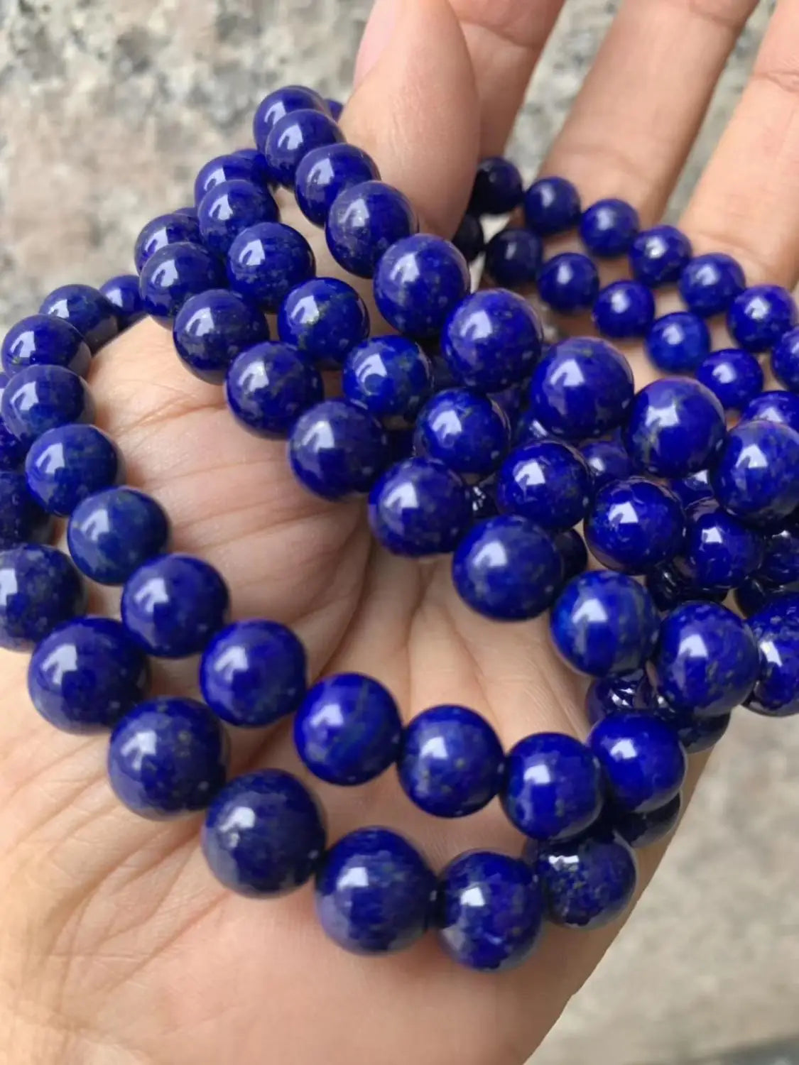 quality natural Lapis lazuli stone bracelet.