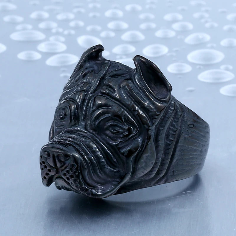 Bull Dog Ring for Men – Unique Personality.