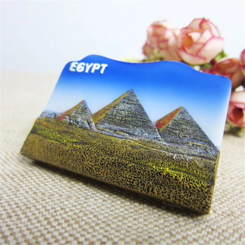 Resin Fridge Magnets Pyramid of Khuf Egypt Tourism