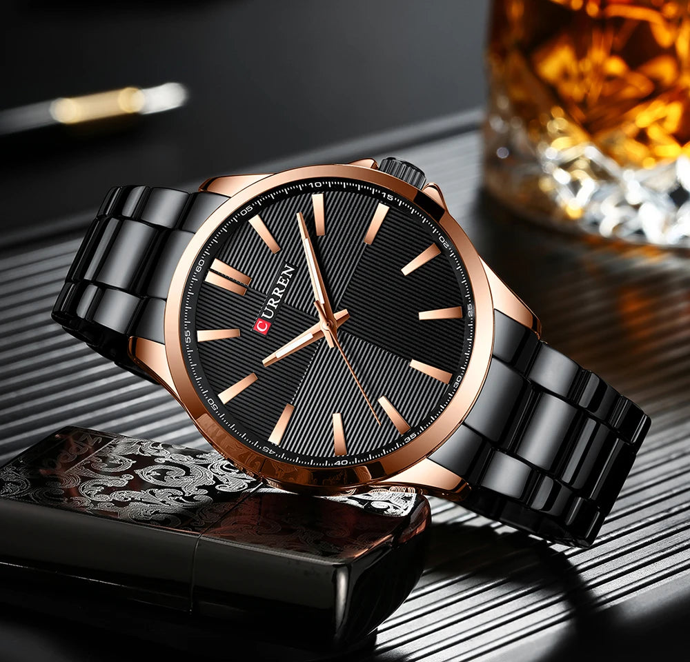 Men Watches Men's Quartz Wristwatches Male Clock .