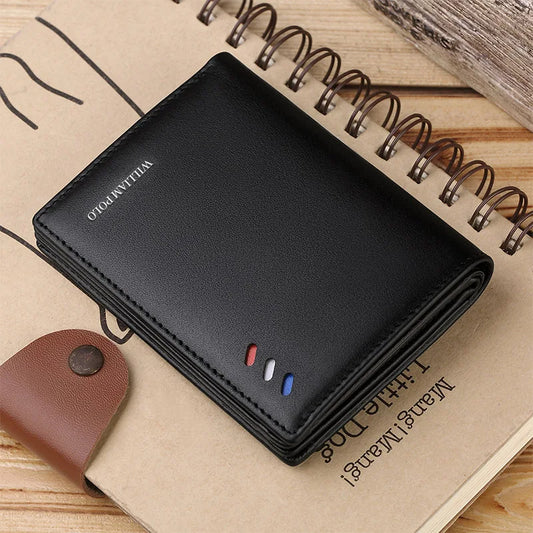 Men Wallets short 100% Genuine Leather Men Wallet.