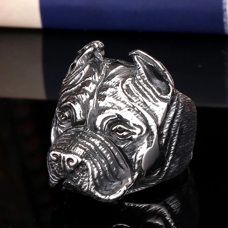 Bull Dog Ring for Men – Unique Personality.