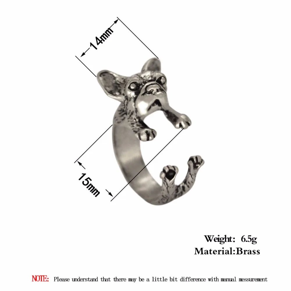 Animal Rings - French Bulldog for Women