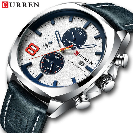 Top Brand Luxury Men Watches CURREN Military.