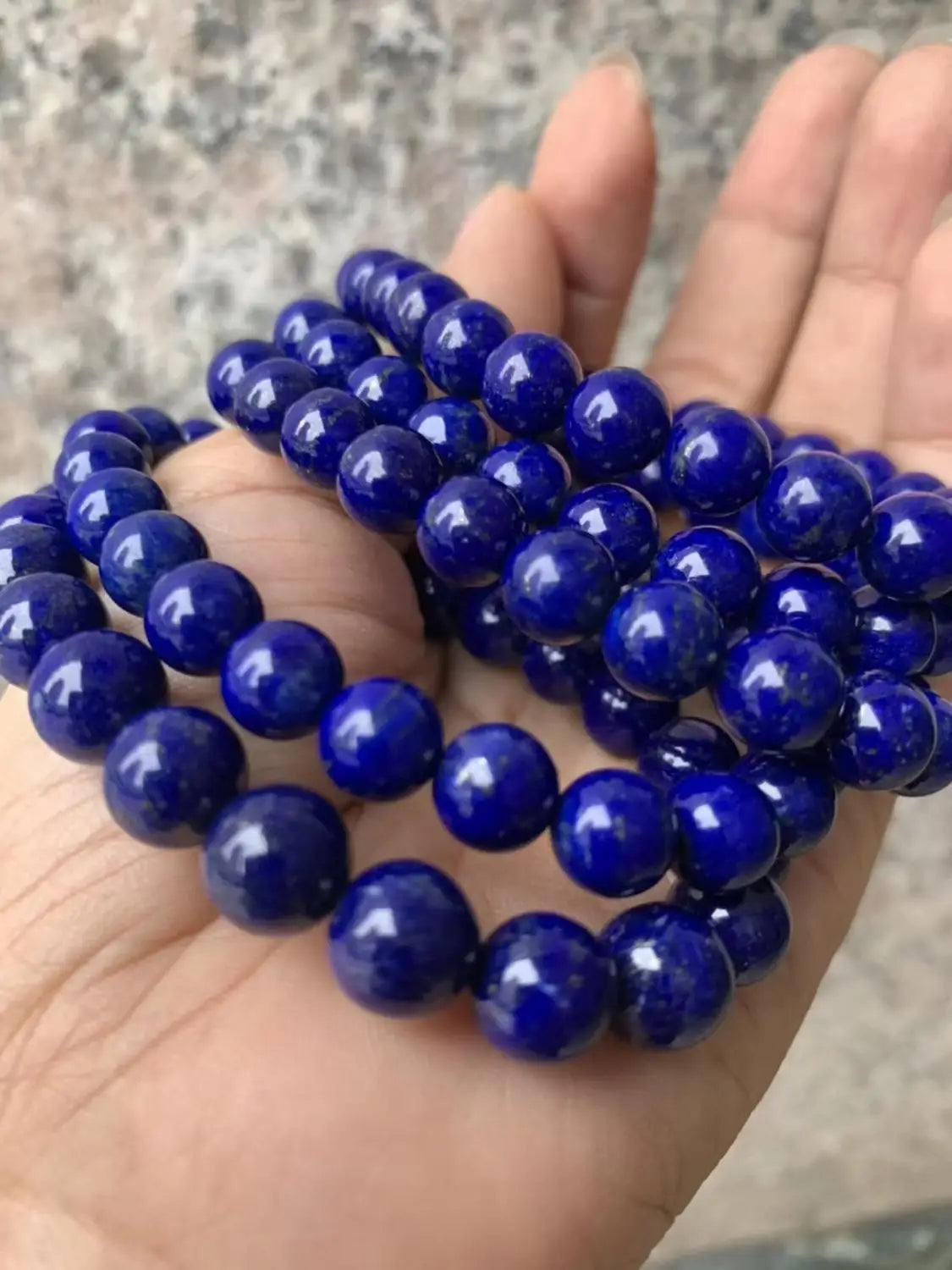 quality natural Lapis lazuli stone bracelet.