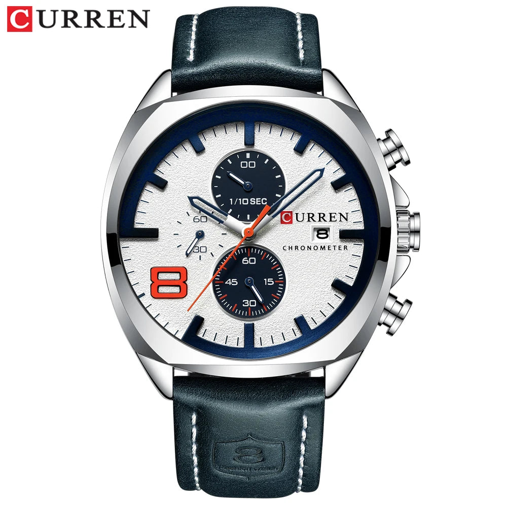 Top Brand Luxury Men Watches CURREN Military.