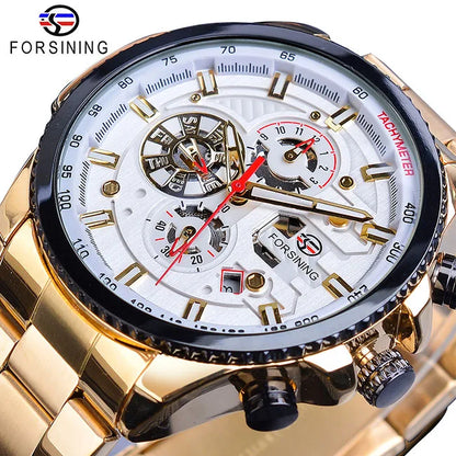 forsining sport male clock