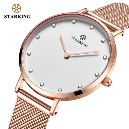 STARKING Fashion Casual Women Mesh Watch BL0997RS31S.