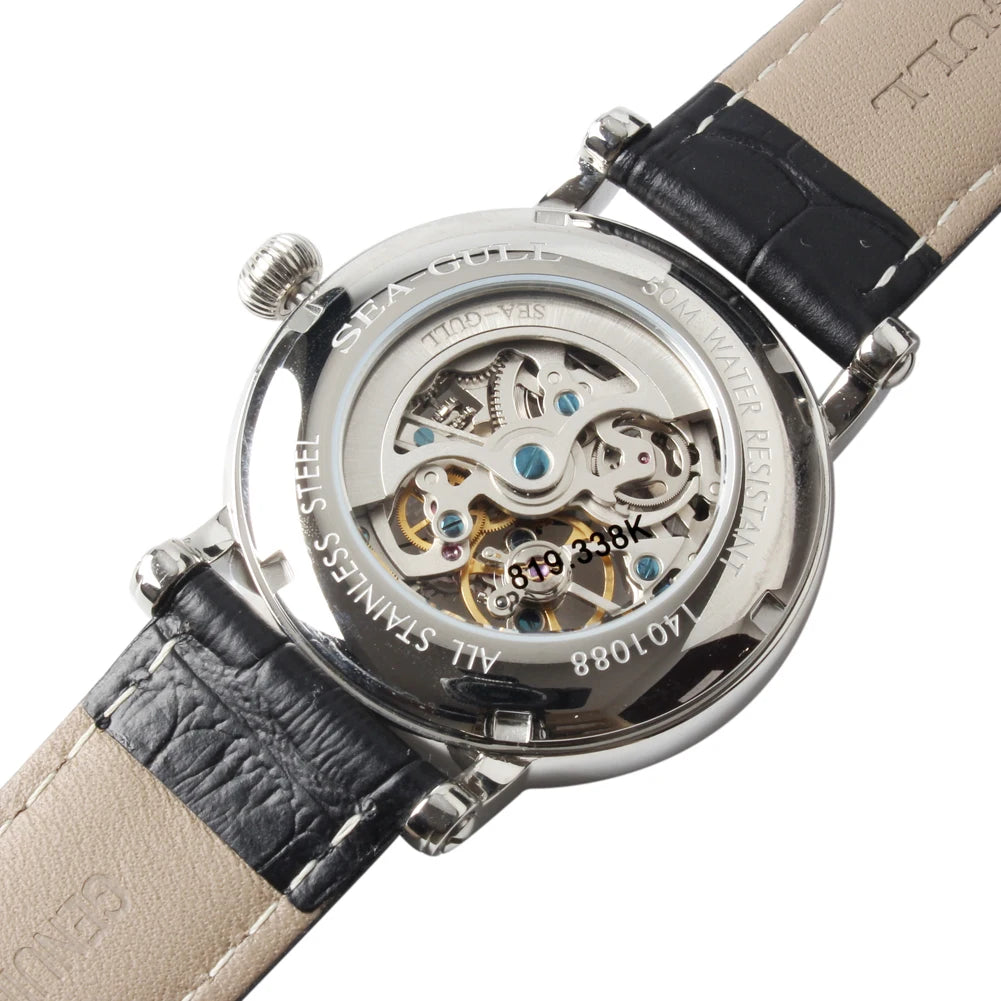 Seagull 3 Hands Skeleton Unisex Automatic Watch.