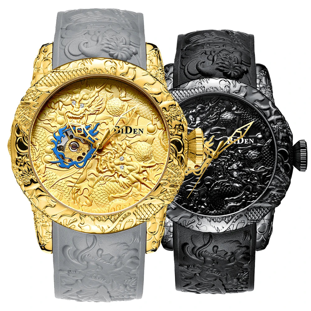 Men Mechanical Watch Man Big Watches Gold.