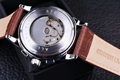 Forsining Moon Phase Shanghai Movement Rose Gold.