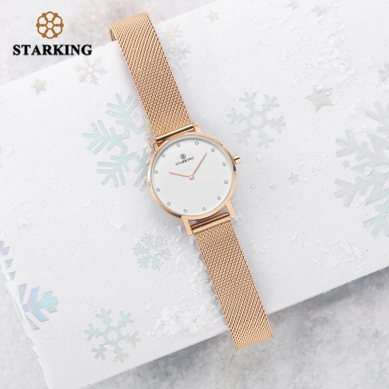 STARKING Fashion Casual Women Mesh Watch BL0997RS31S.