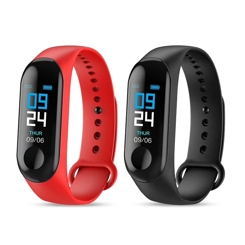 M3 Fitness Bracelet Men / Woman Pedometer Heart Rate Blood Pressure Monitor Health Bracelet Smart Wristband PK Mi Band 3