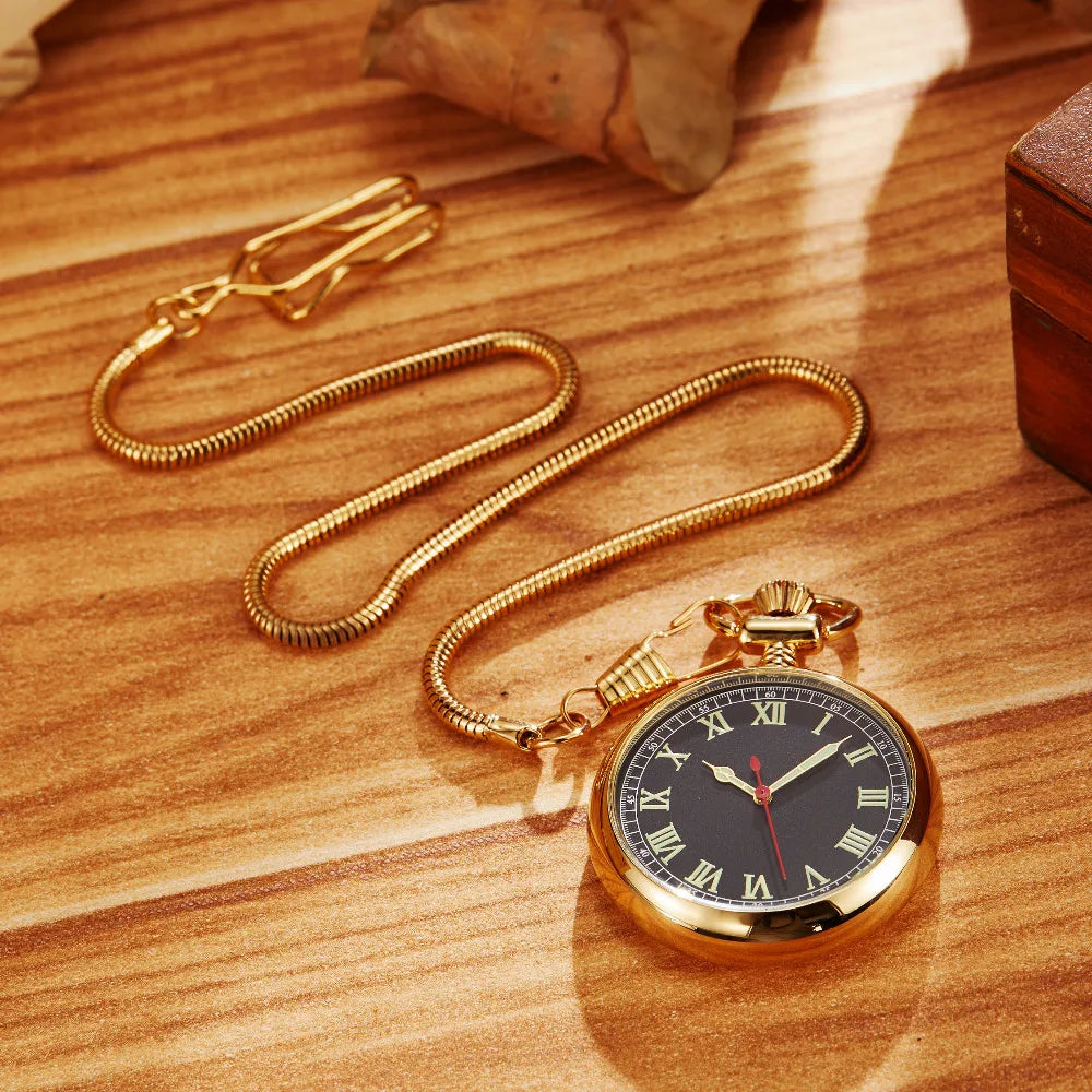 100% Hand Luxury Mechanical Pocket Watch.